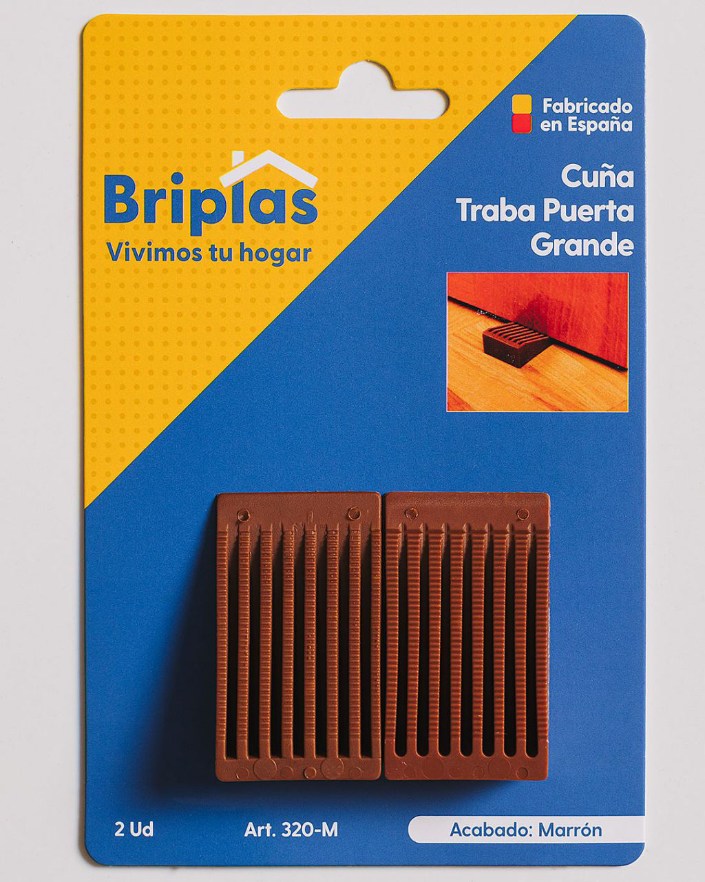 Briplas Türstopper Groß 2 Stück Braun