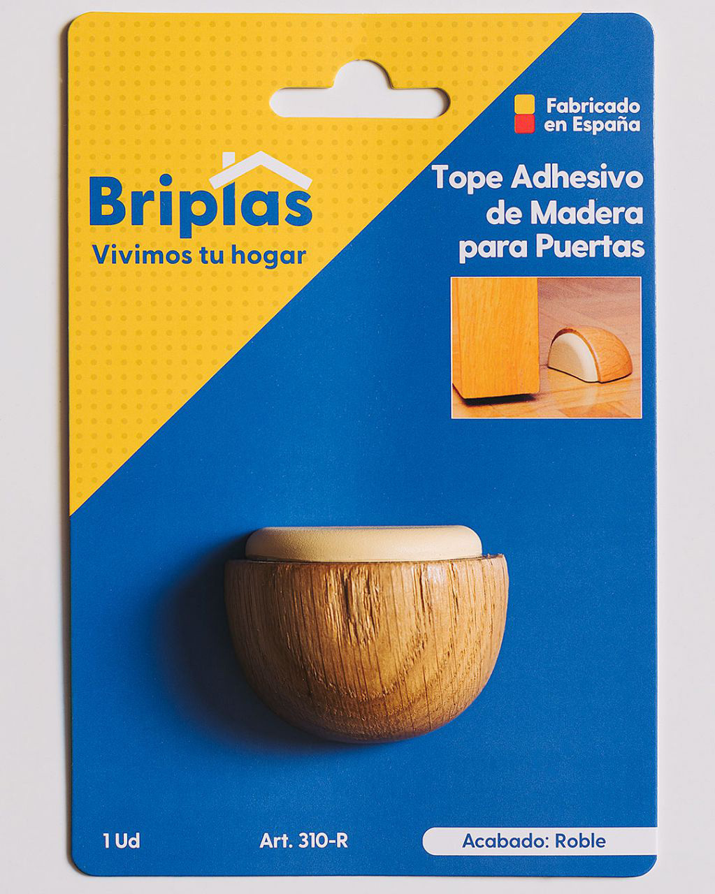Klebender Türstopper Aus Holz Halbmond Eiche