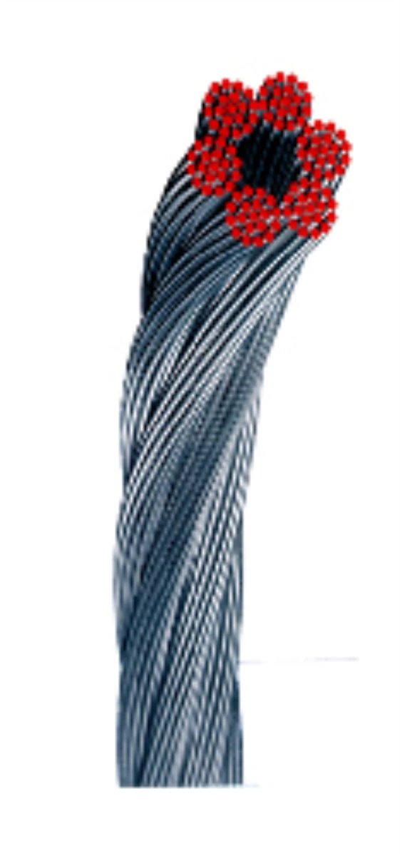 Verzinktes Stahlkabel 2 Mm 6x7+1 Rolle 10 M