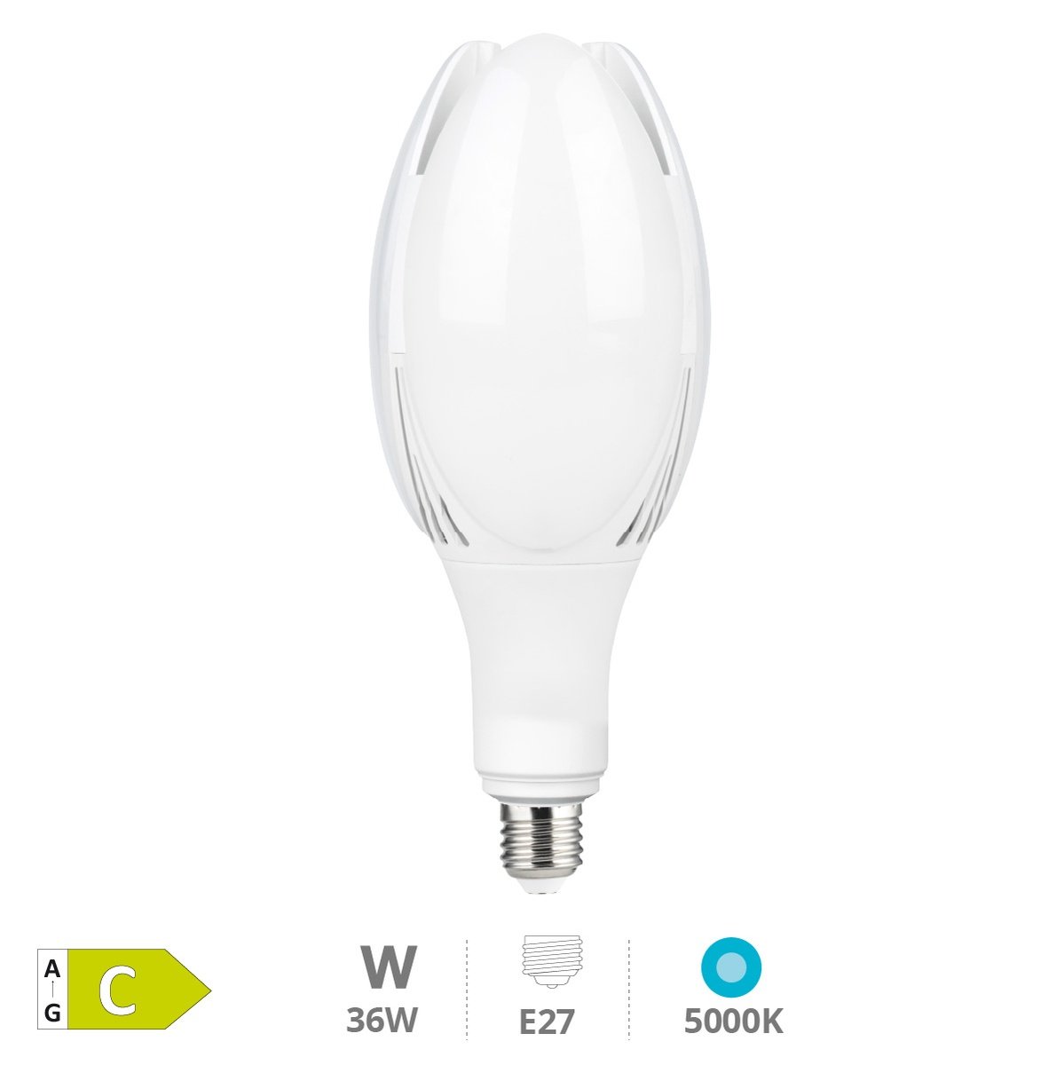 Oihana 24w E27 5000k Industrielle Led-lampe