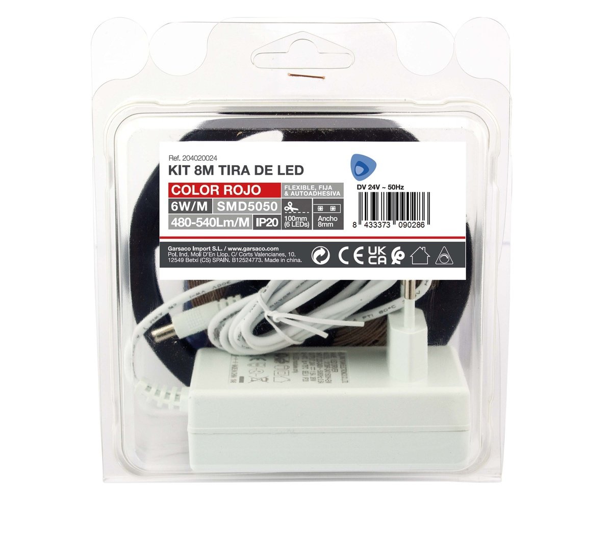 8 M Led-streifen-set 6 W/m Ip20 Rot
