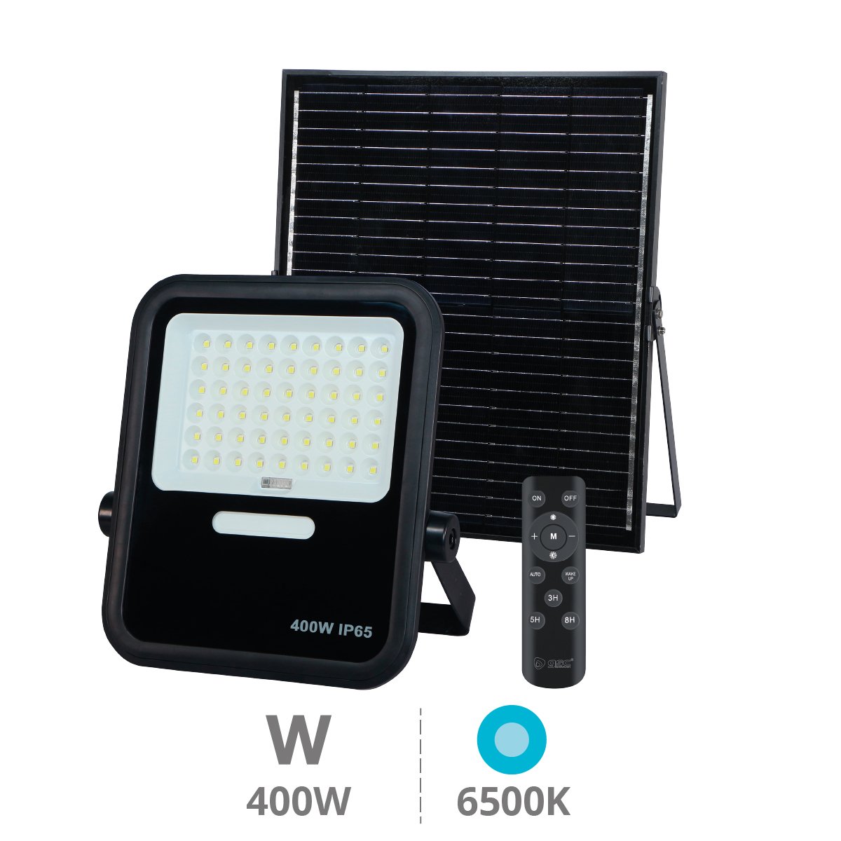 Miloha 400w 6500k Ip65 Schwarzer Led-solarprojektor