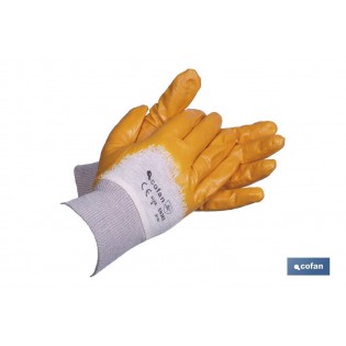 Pack Mit 12 Gelben Nitrilhandschuhen T-10 Für Professionelle Nutzung