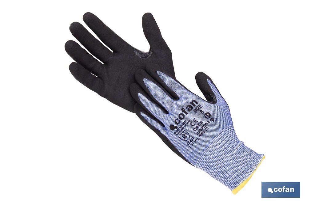 Hppe Schnittfester Handschuh Mit Nitril Sandy Coat Größe 7