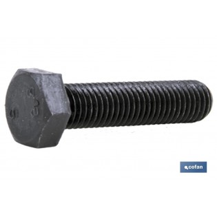 Pack Mit 5 Din 933 C-8.8 Schrauben Schwarz Stahl 1 X 50 N Unc