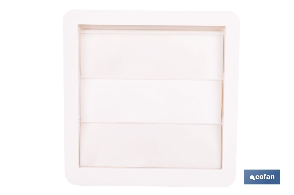 Pack Mit 5 Weißen Abs-luftgitter Mit Beweglichen Lamellen Ø10 Cm