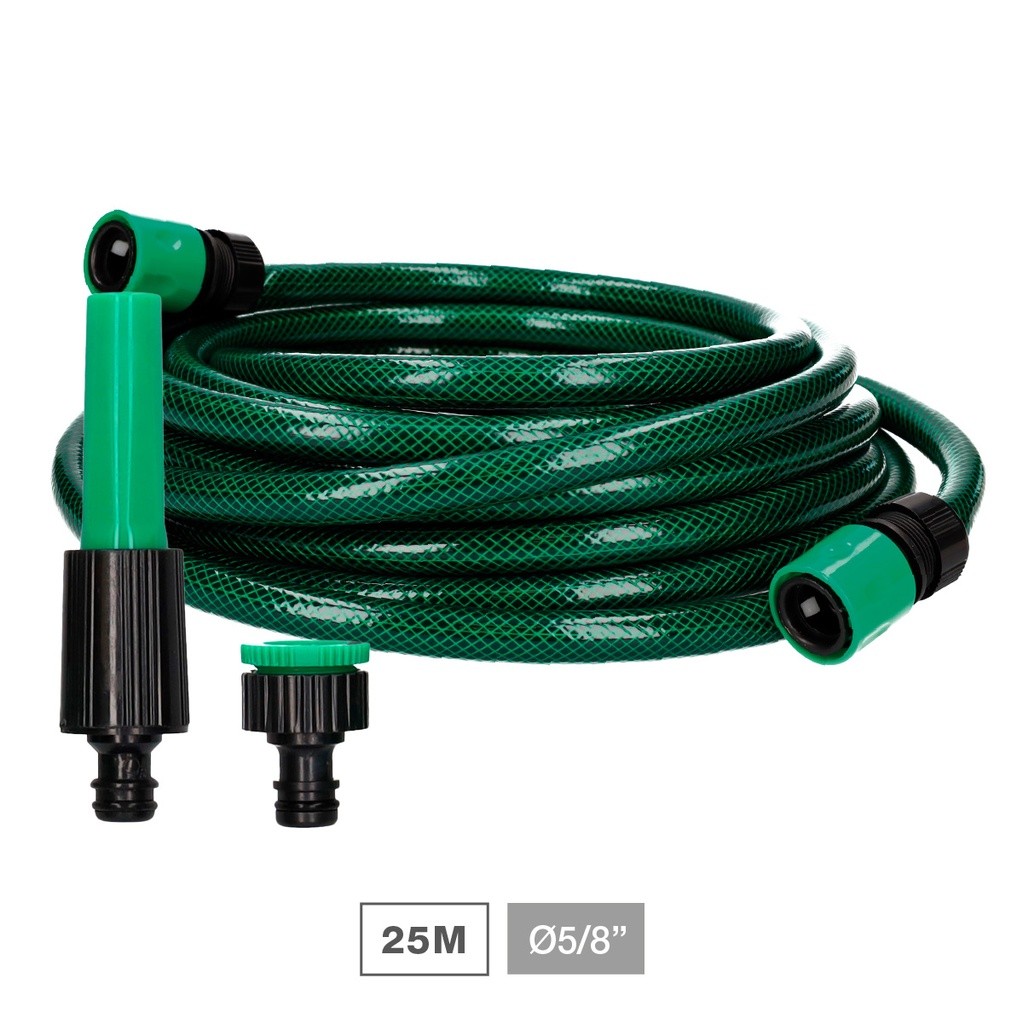 Gartenwasserschlauch-set Bairia Ø5/8" 15mm 25m