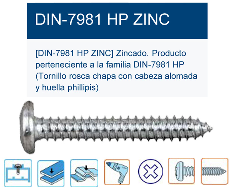 Blechschraube Din 7981hp Senkkopf Ph3 5,5x22