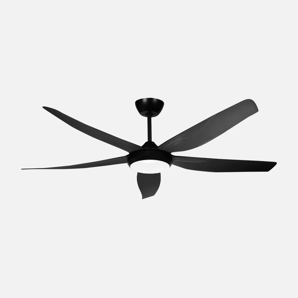 Altea Gleichstromlüfter 24 W Schwarz 5 Flügel 6 Geschwindigkeiten 142d 2880 Lm 300045006500kk Fernbedienung+speicher+timer
