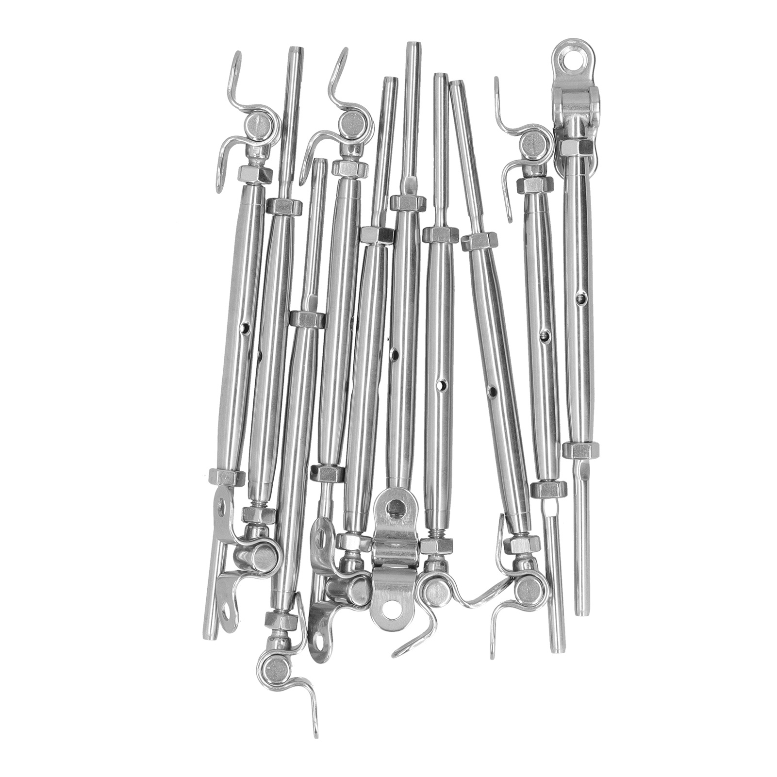 Edelstahl-kabelgeländer-set Mit Verstellbarem Winkel Für Treppen, 3/16"-befestigungsmaterial