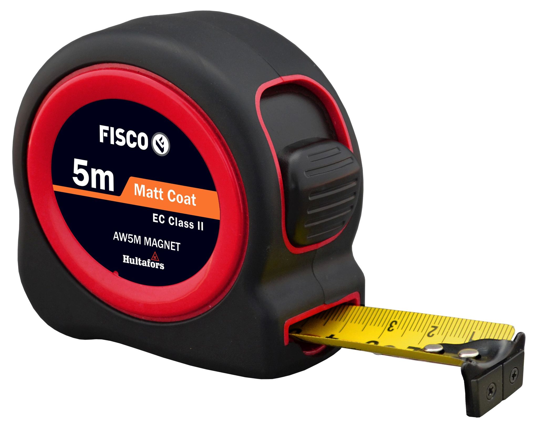 Fisco Magnetbandmaß 8 M X 25 Mm, Robustes Abs-gehäuse Und Metallclip.