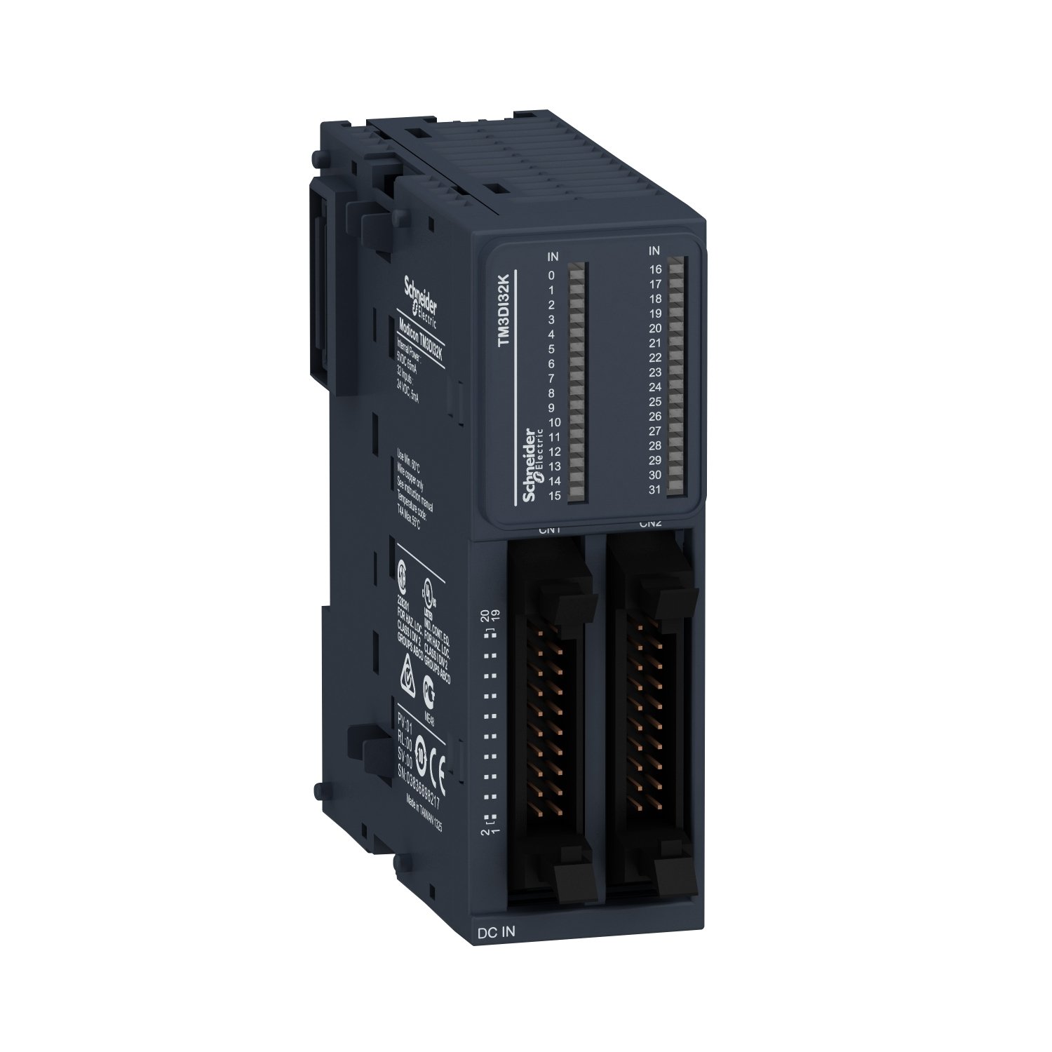 Modicon Tm3 32-eingang He10 24v Dc Isoliertes Eingangsmodul, 500v Ac, Ip20