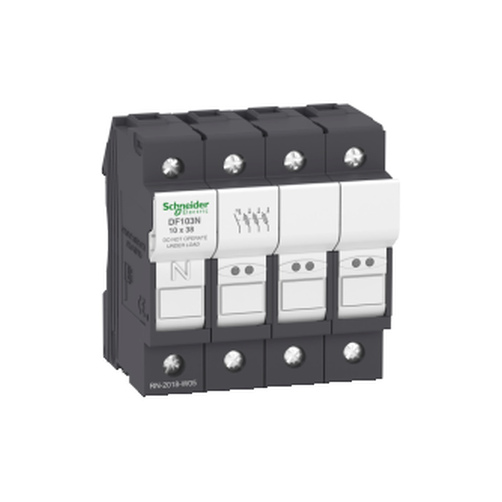 Teys 3p/n 32a Sicherungshalter 10 X 38 Mm, 690 V Ac, Ip20, Din-schienenmontage