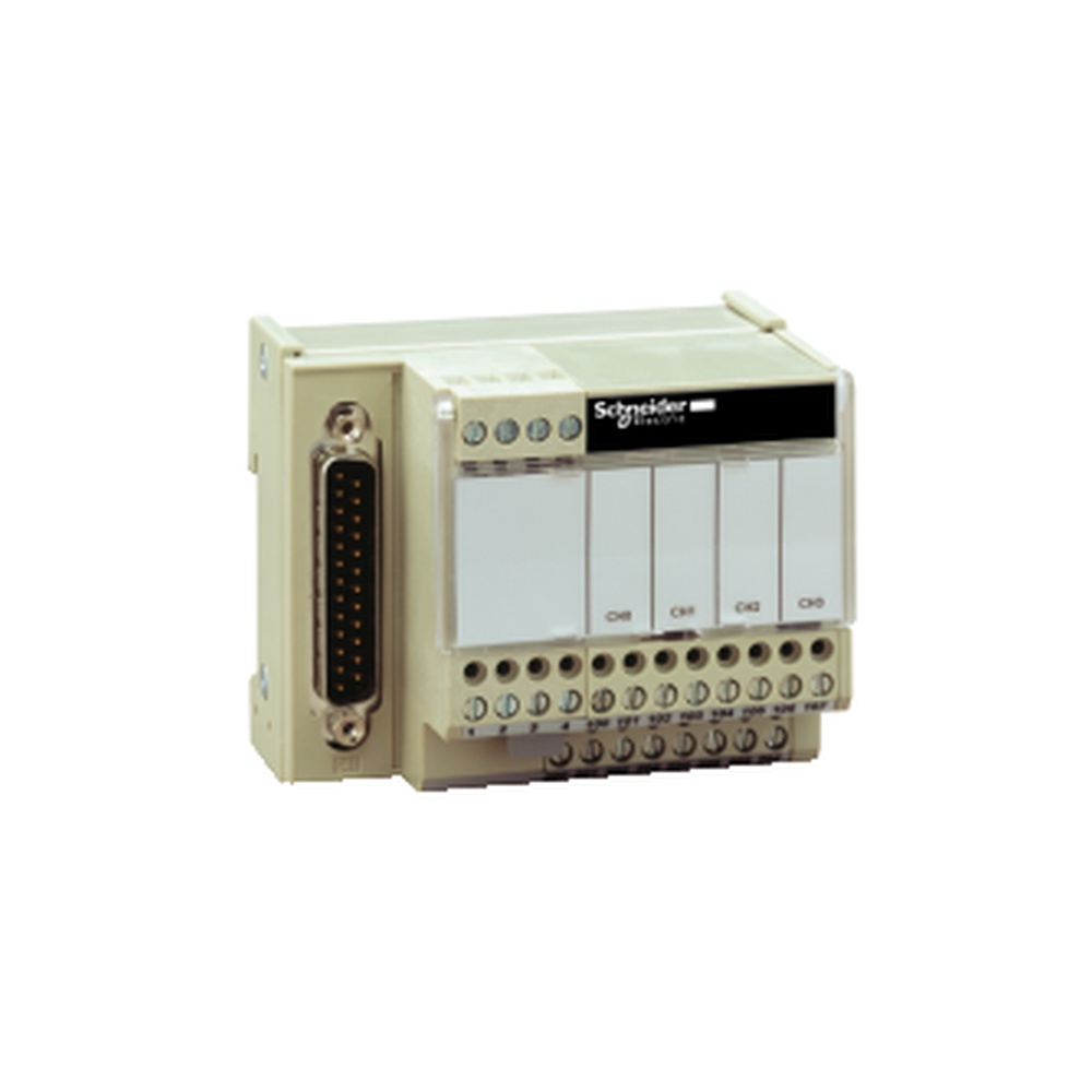 Modicon 4-kanal-anschlussbasis, Ip20, Clip- Und Schraubbefestigung, 0-60 °c
