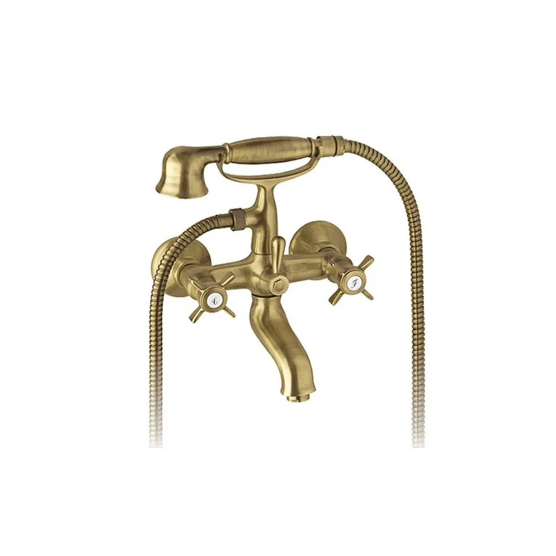 Wannenarmatur Mit Duschset, Antik-bronze, Serie Victorian Bronzo