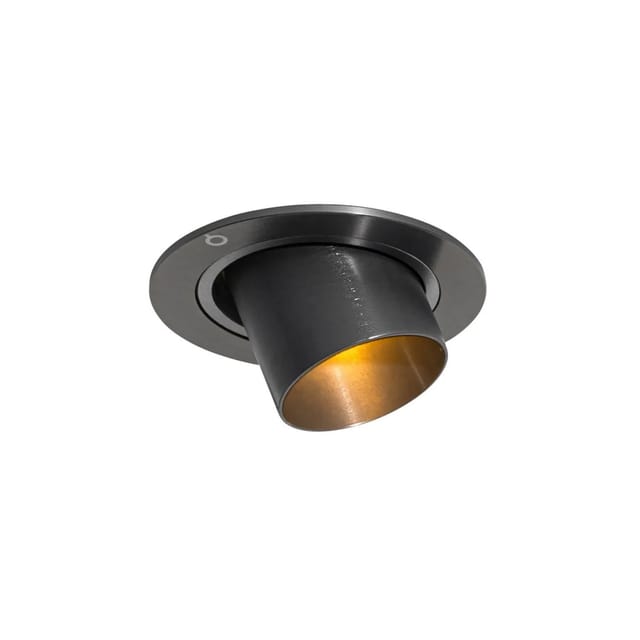 Moderner Einbaustrahler Gunmetal Gu10 35 Mm Rund Schwenkbar - Installa