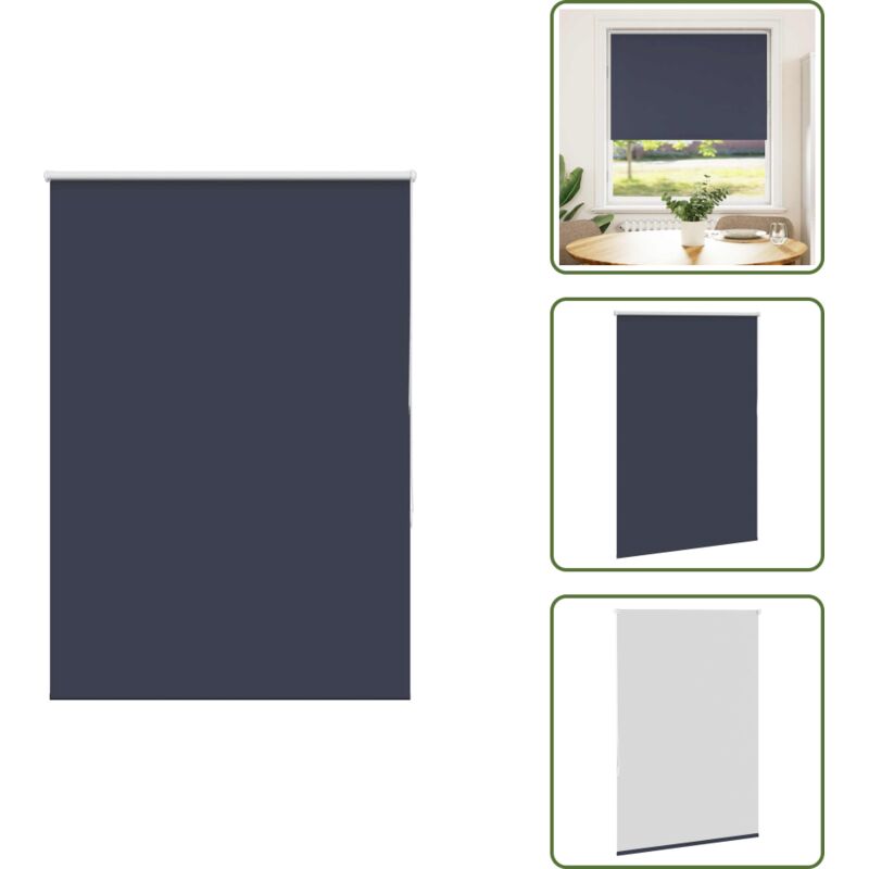 Verdunkelungsrollo Marineblau 110x150 Cm Stoffbreite 105,7 Cm - Verdunkelungsrollo - Verdunkelungsrollos - Rollo - Verdunklungsrollo
