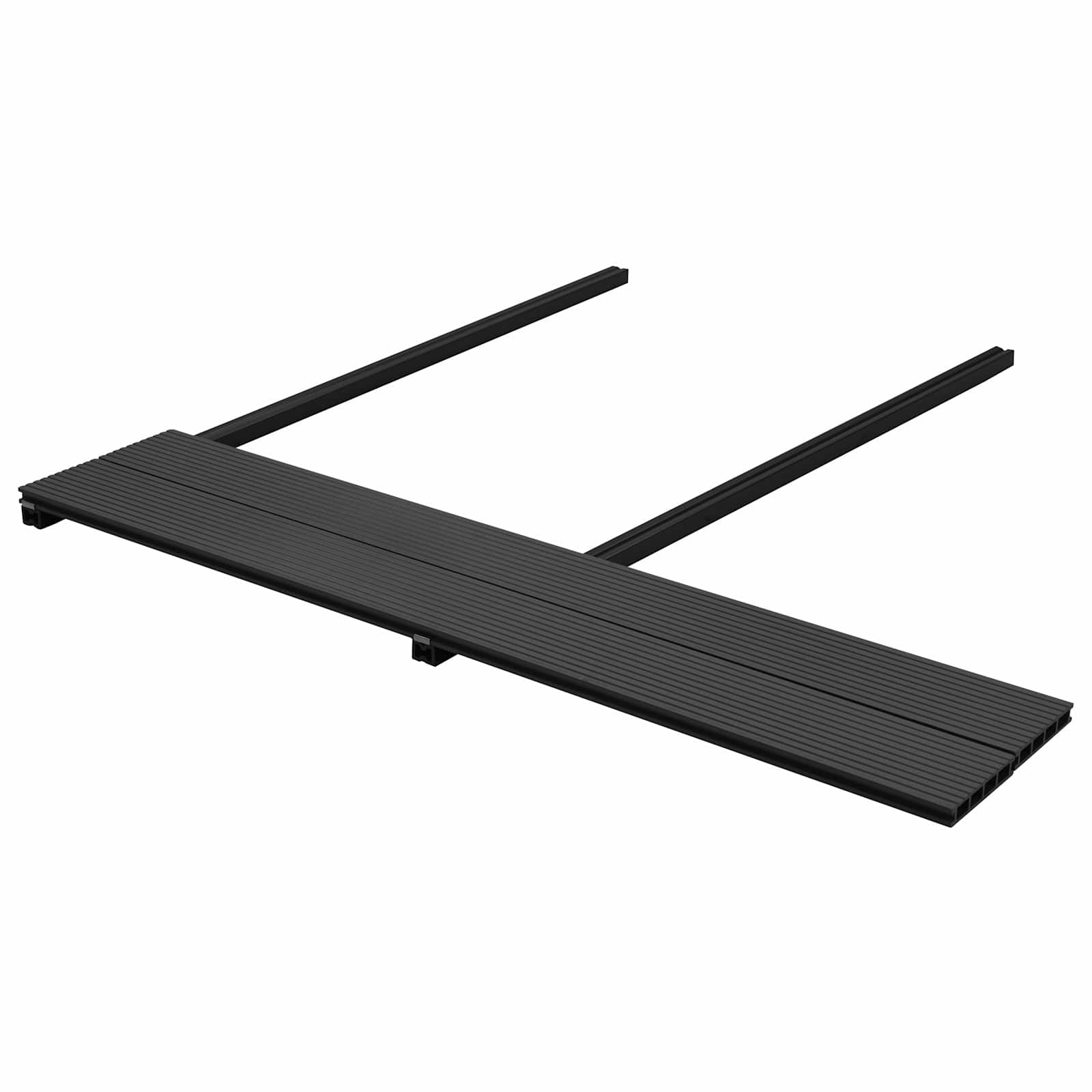 Terrassendiele 4 Stk. Anthrazit Wpc Vidaxl