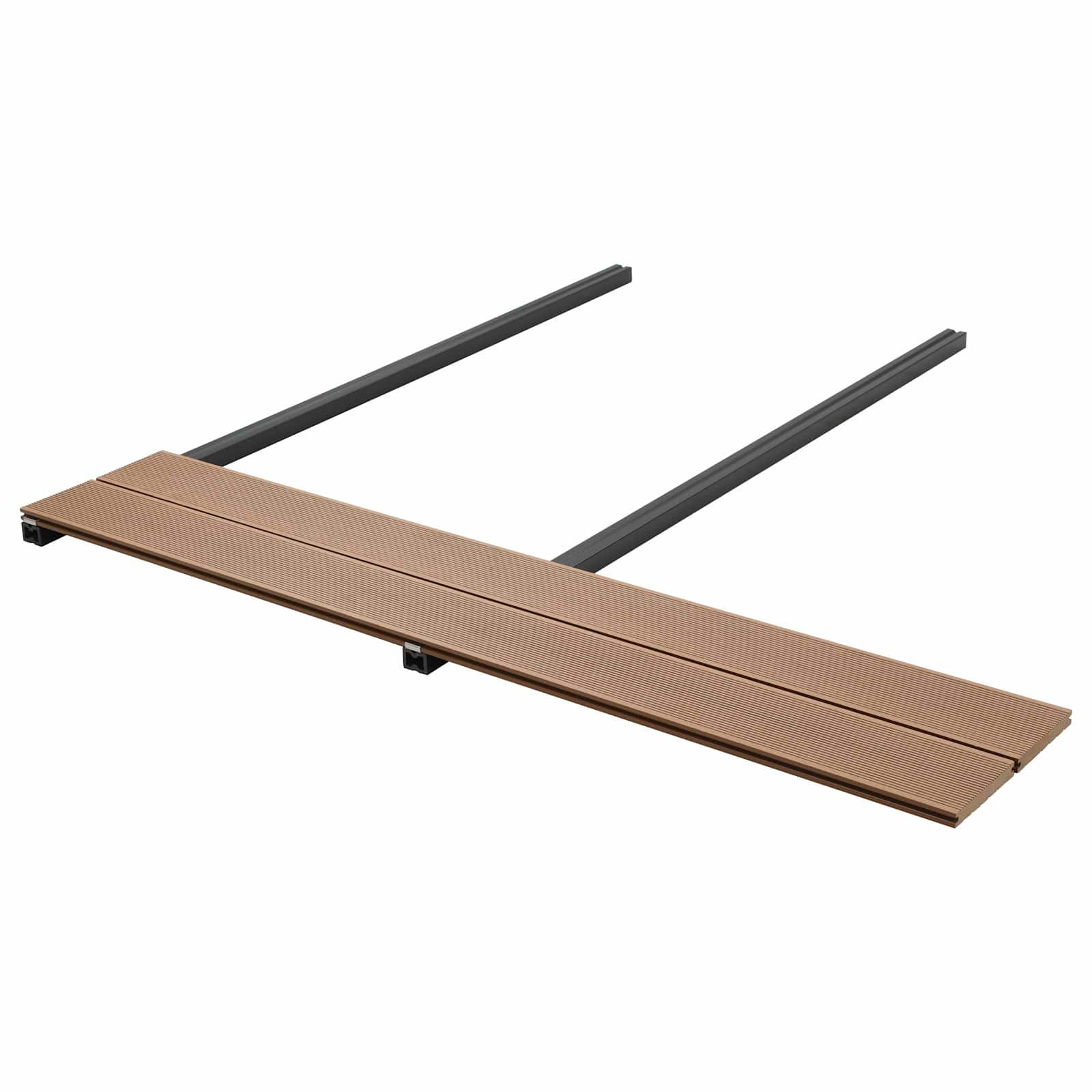 Terrassendiele 4 Stk. Teak Wpc Vidaxl