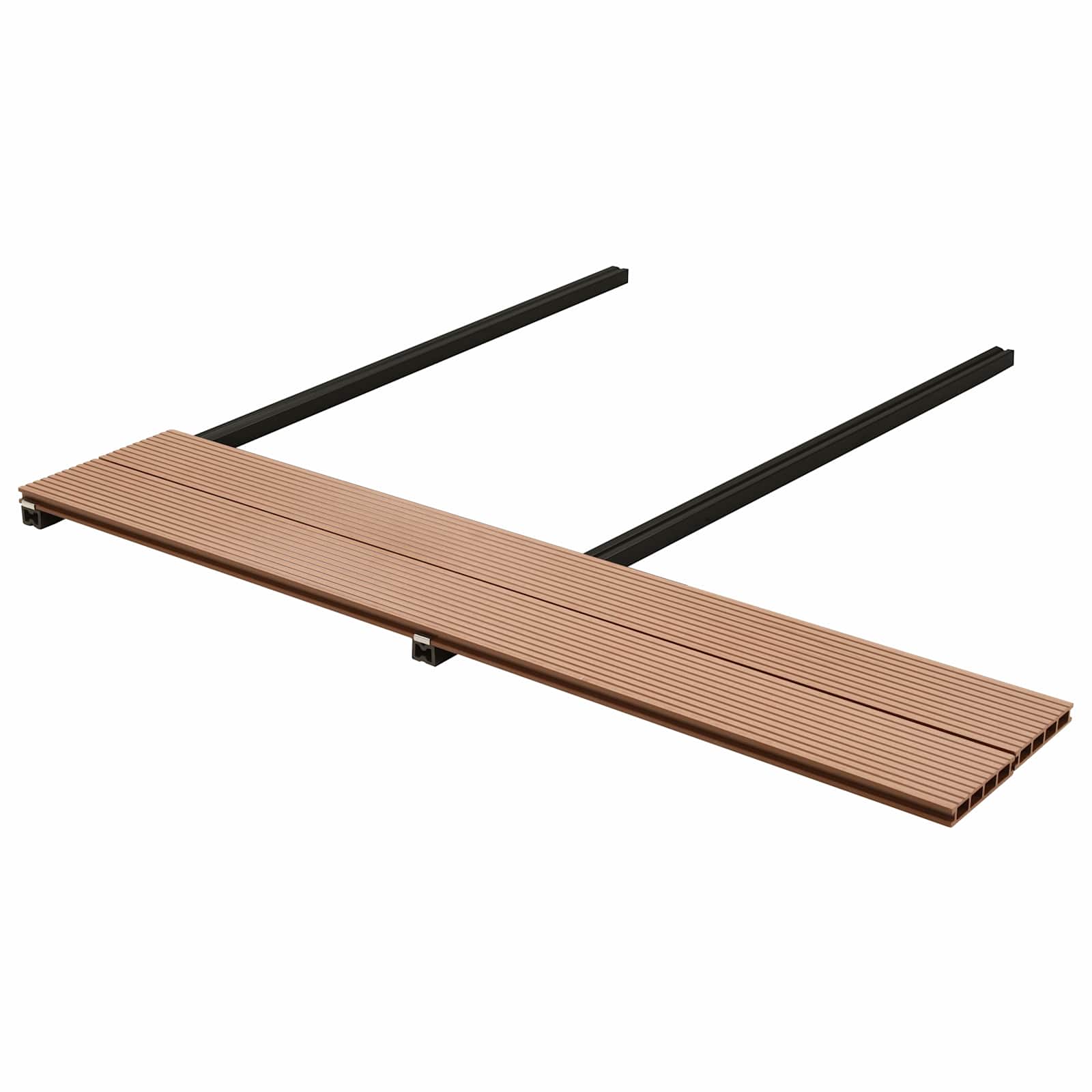 Terrassendiele 4 Stk. Braun Wpc Vidaxl