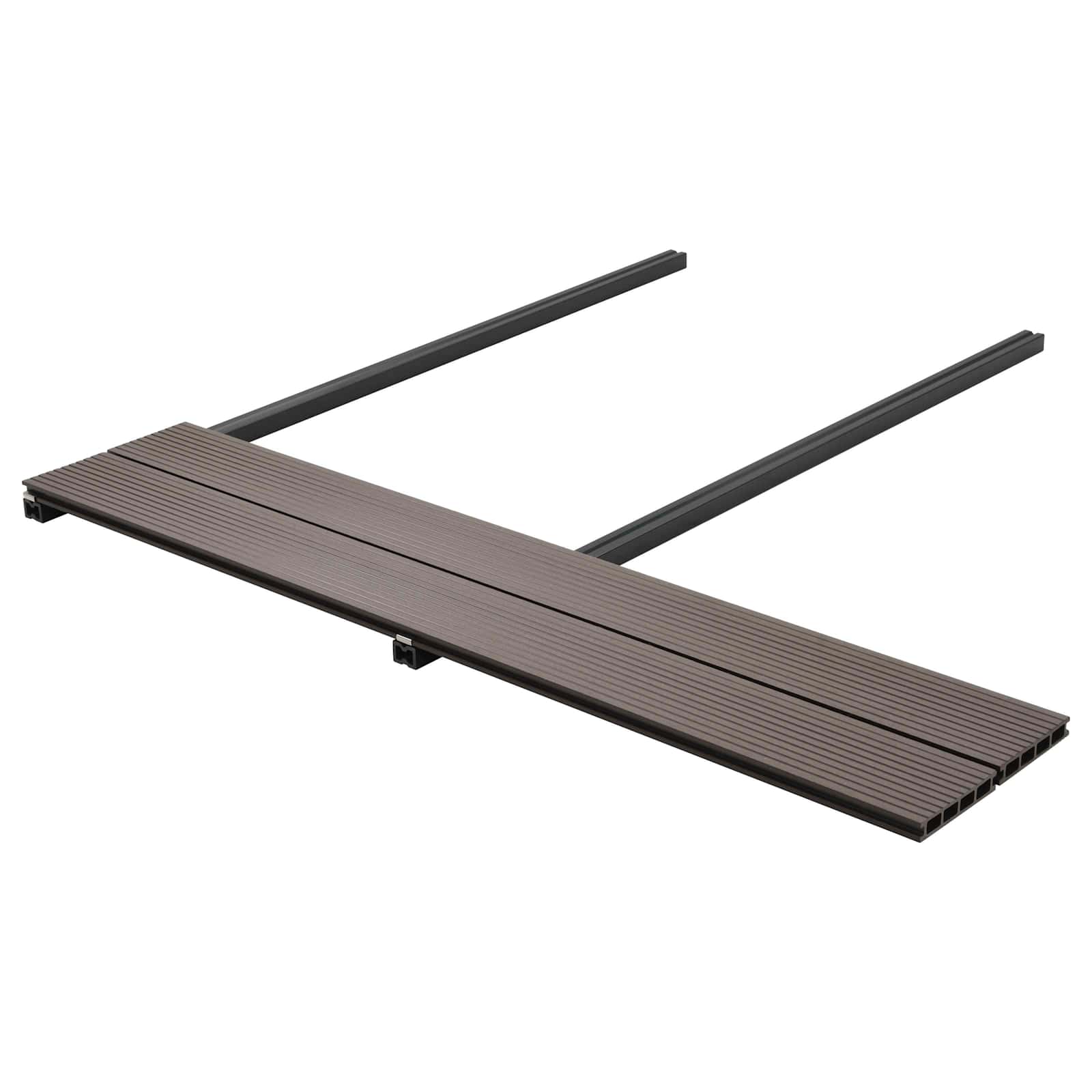 Terrassendiele 6 Stk. Dunkelbraun Wpc Vidaxl