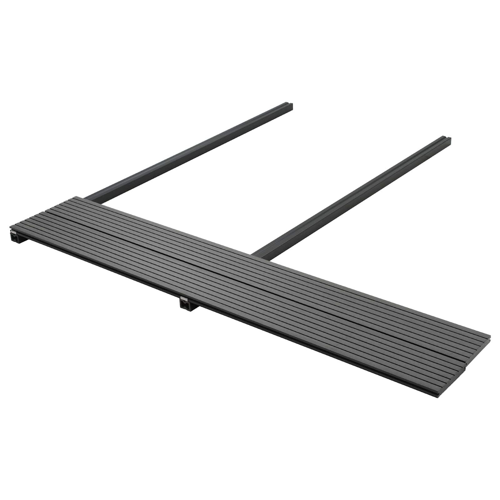 Terrassendiele 4 Stk. Grau Wpc Vidaxl
