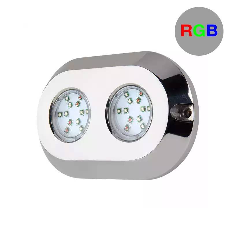 Barcelona Led - Rgb Led-unterwasserstrahler Für Boote Doppelt - 12v - 120w -