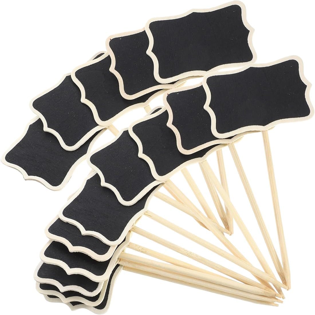 15er-set Schwarze Holzpflanzenschilder, 17,8 X 8,2 Cm, T-förmige Gartenstecker Aus Holz Für Gemüse, Samen, Kräuter Und Blumen, Rechteckig-lsw