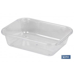 Pack Mit 6 Transparenten Mehrzweckschalen 18.5x14.5x5.5cm
