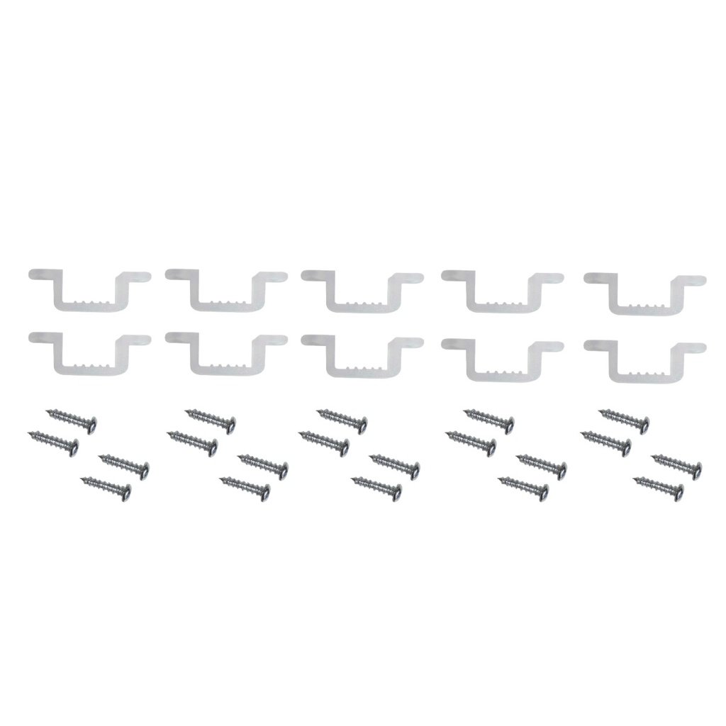 Set Mit 10 Wandbefestigungsclips Und Schrauben Für 12-mm-led-streifen