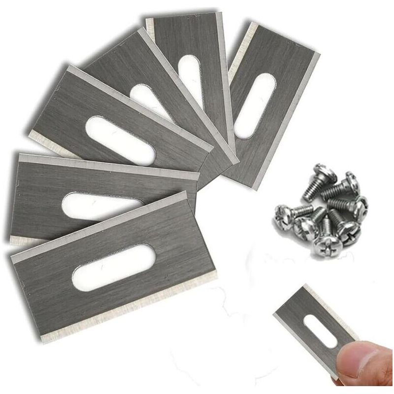 40 Lames En Acier Inoxydable Double Tranchant Pour Husqvarna - Dimensions 36,5 X 18,5 X 0,65 Mm - Coupe Précise Et Durable - Lot Argenté.