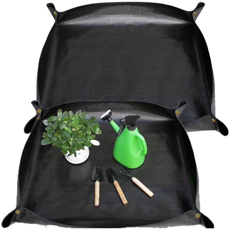 Tapis De Rempotage Imperméable 100 X 100 Cm Et Pliable 68 X 68 Cm – Matériau Pe Épais Avec Double Revêtement Pvc – Protection Des Surfaces