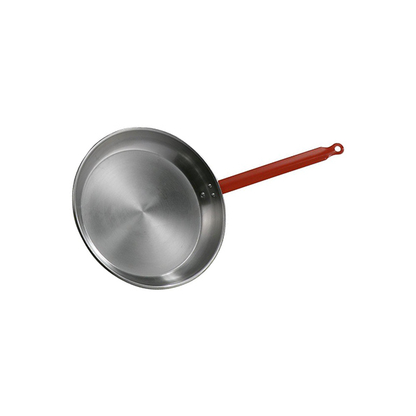 Flache Polierte Bratpfanne 40cm Idealer Griff