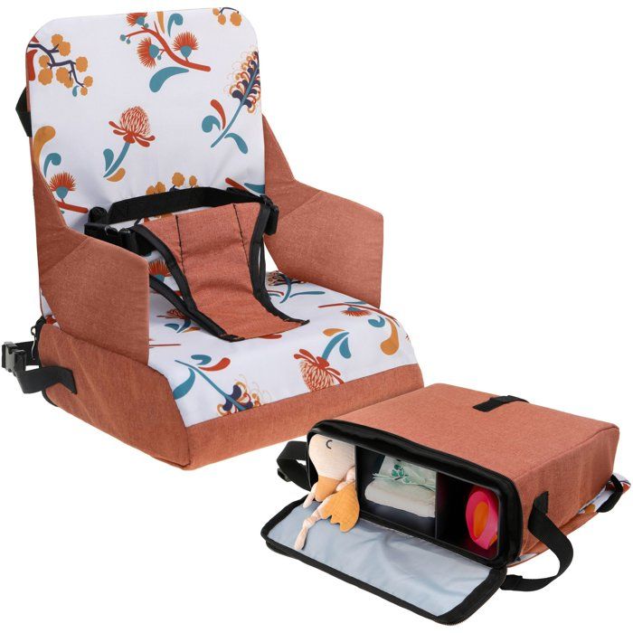 Portable Booster Seat - Dreambaby - Grab 'n Go - High Chair 6 Months-3 Years - Compact, Lightweight With Storage