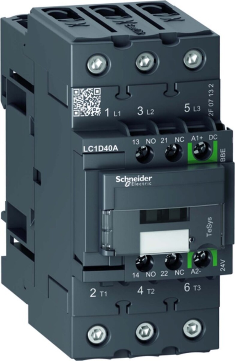 Schneider 3p Schütz 40a 440v Ac3 24v Dc Für Effiziente Elektrische Steuerung.