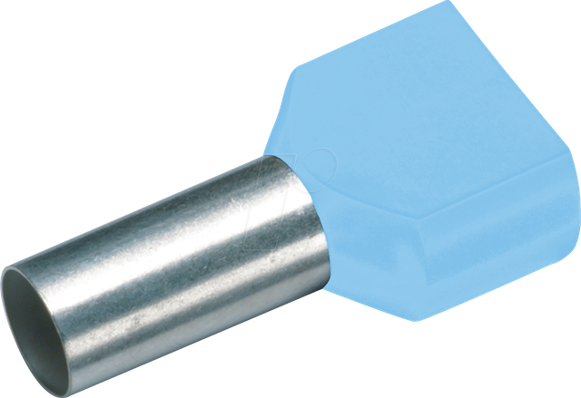 Cimco 187700 Zwillings-aderendhülse 0.25 Mm² Teilisoliert 100 St.