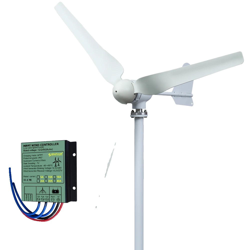Windturbinengenerator, 4000w Leistung, Horizontalachse Design, Mit Kostenlosem Controller-a, 4000w-b, 12v