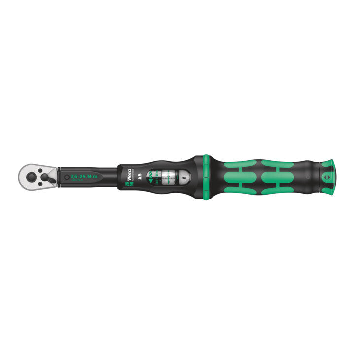 [gebraucht] B-ware Wera Drehmomentschlüssel Click-torque A 5 1/4" 2.5-25nm Mit Umschaltknarre 290mm