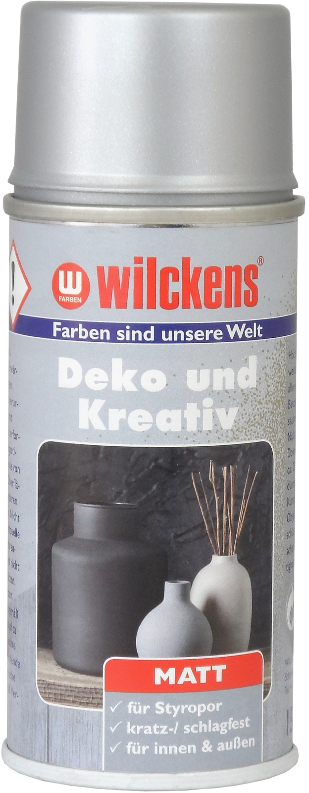 Wilckens Deko Und Kreativ Silberbronze Matt 0,15l 16190600145