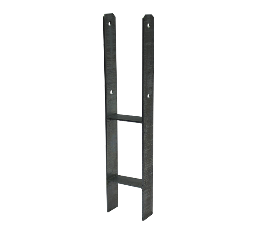 H-pfostenträger Schwarz Für 12 X 12 Cm Pfosten