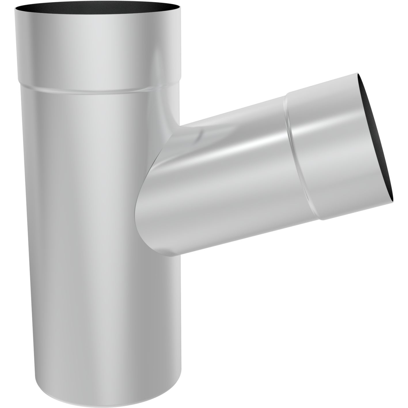 Zambelli Fallrohrabzweig Y-stück Titanzink 100mm Auf 80mm 137010-80-72