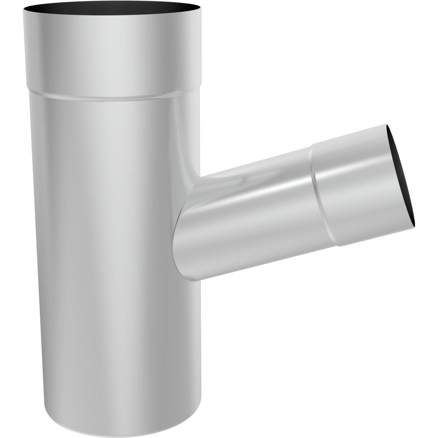 Zambelli Fallrohrabzweig Y-stück Titanzink 100mm Auf 60mm 137010-60-72