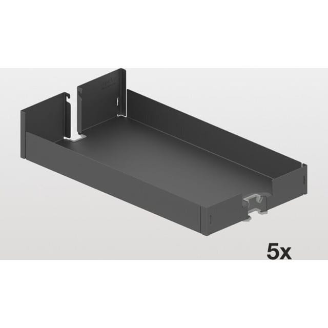 Einhängetablar Liro Kb 450mm Für Hochschrank Standard - Boden Apothekerschrank, Stahlblech Pulverbeschichtet Anthrazit - Peka