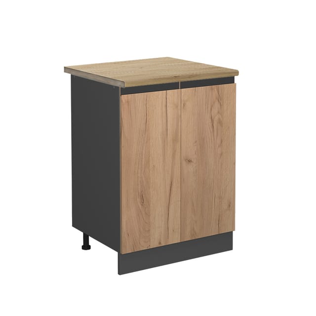 Vicco - Küchenunterschrank R-line, Goldkraft Eiche, 60 Cm , Ap Eiche