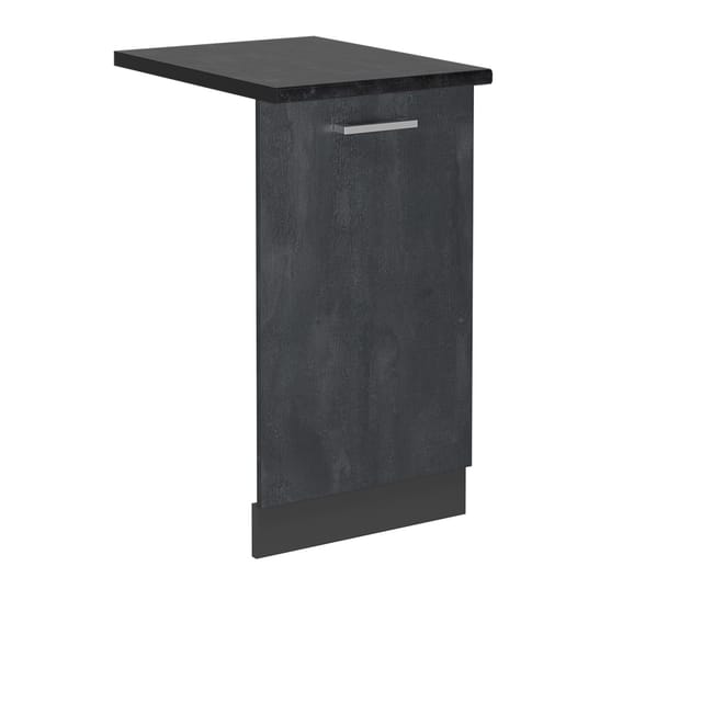 Vicco - Geschirrspülblende R-line, Schwarz Beton, 45 Cm , Ap Anthrazit