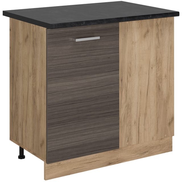 Vicco - Eckunterschrank R-line, Edelgrau, 86 Cm , Ap Anthrazit