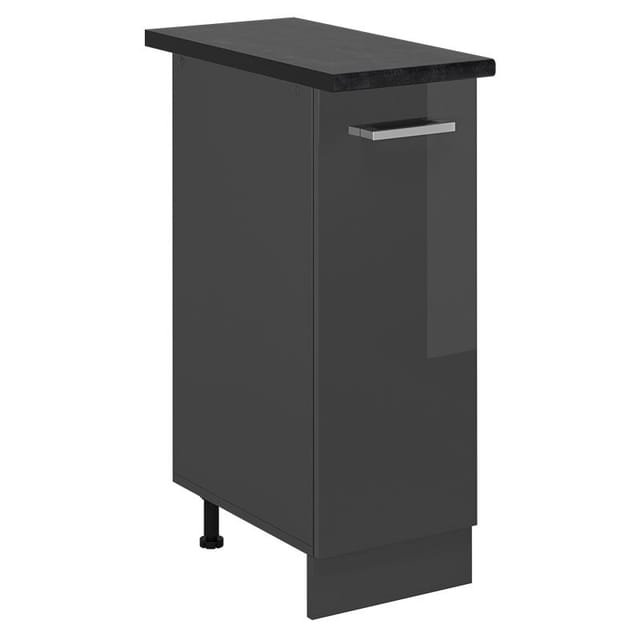 Vicco - Apothekerschrank R-line, Anthrazit Hochglanz, 30 Cm , Ap Anthrazit