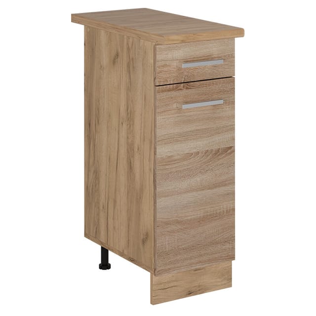 Vicco - Küchenunterschrank R-line, Sonoma, 30 Cm , Ap Eiche