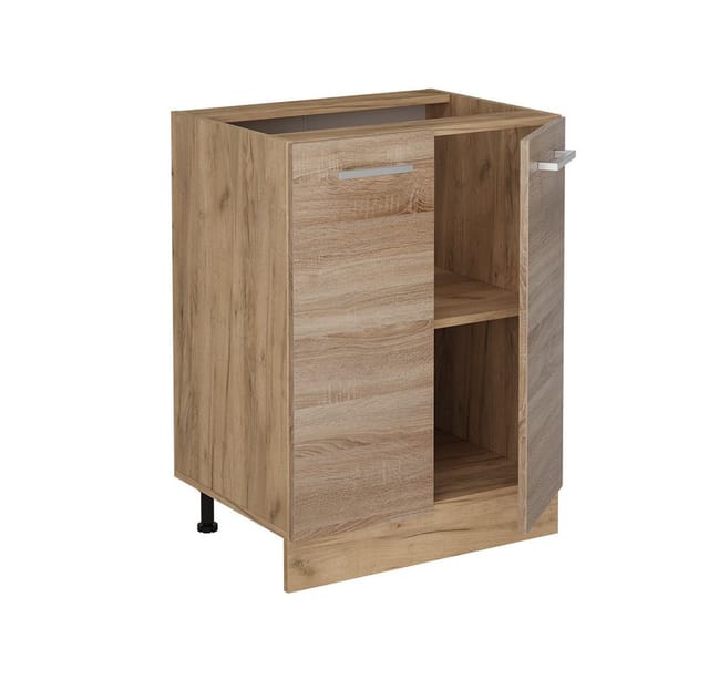 Vicco - Küchenunterschrank R-line, Sonoma, 60 Cm Ohne Arbeitsplatte