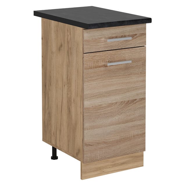 Küchenunterschrank R-line, Sonoma, 40 Cm , Ap Anthrazit, Vicco